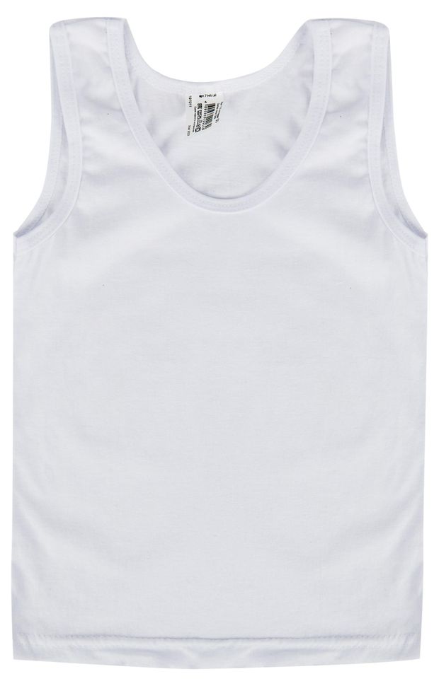 Майка для мальчика Каждый день белая, размер 30 рост 110 см