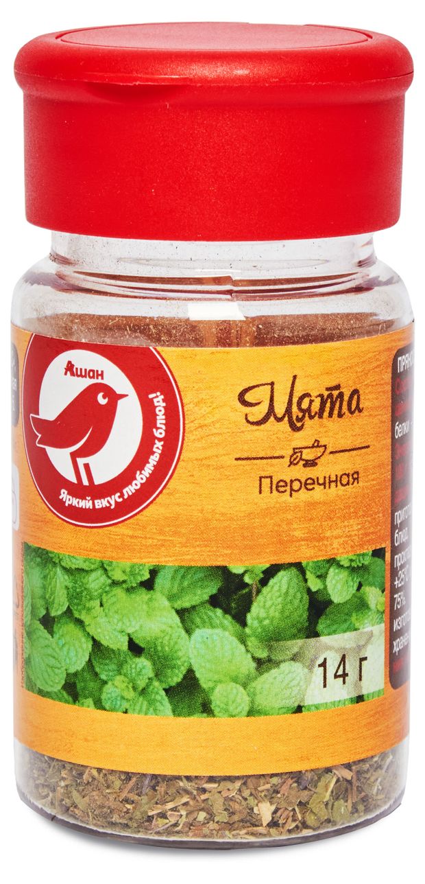 Мята АШАН Красная птица перечная 14 г 39₽