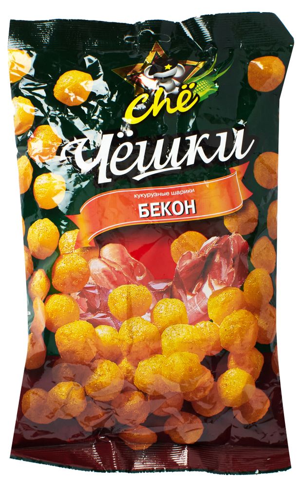 Кукурузные шарики Chе Чешки со вкусом бекона, 60 г