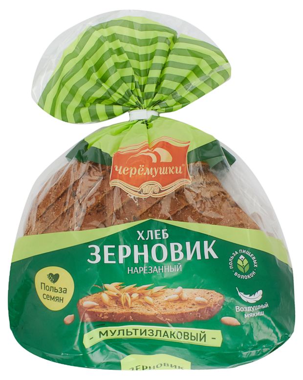 Хлеб мультизлаковый Черемушки Зерновик нарезка 460 г 109₽