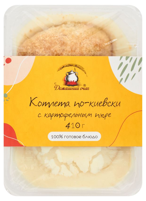Готовая еда Котлета Домашний очаг По-киевски с картофельным пюре, 410 г