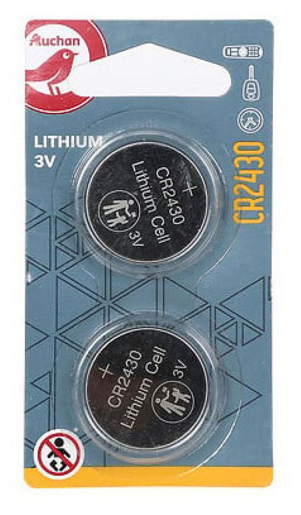 Батарейки АШАН Красная птица lithium 3V CR2430 2 шт 62₽