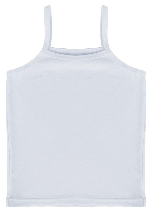 Майка для девочки Каждый день белая, размер 30 рост 110 см