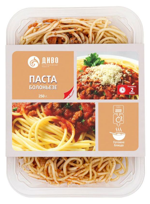 Готовая еда  Ашан Паста Диво Болоньезе, 250 г