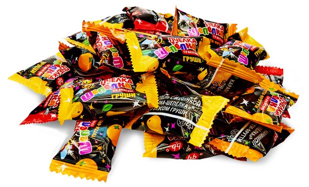 Карамель Пчелка-Шепелка с начинкой, микс, вес