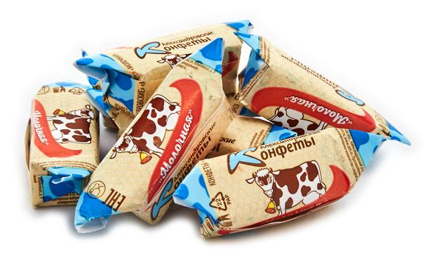Конфеты Сладовянка Коровка Александровский молочные, вес