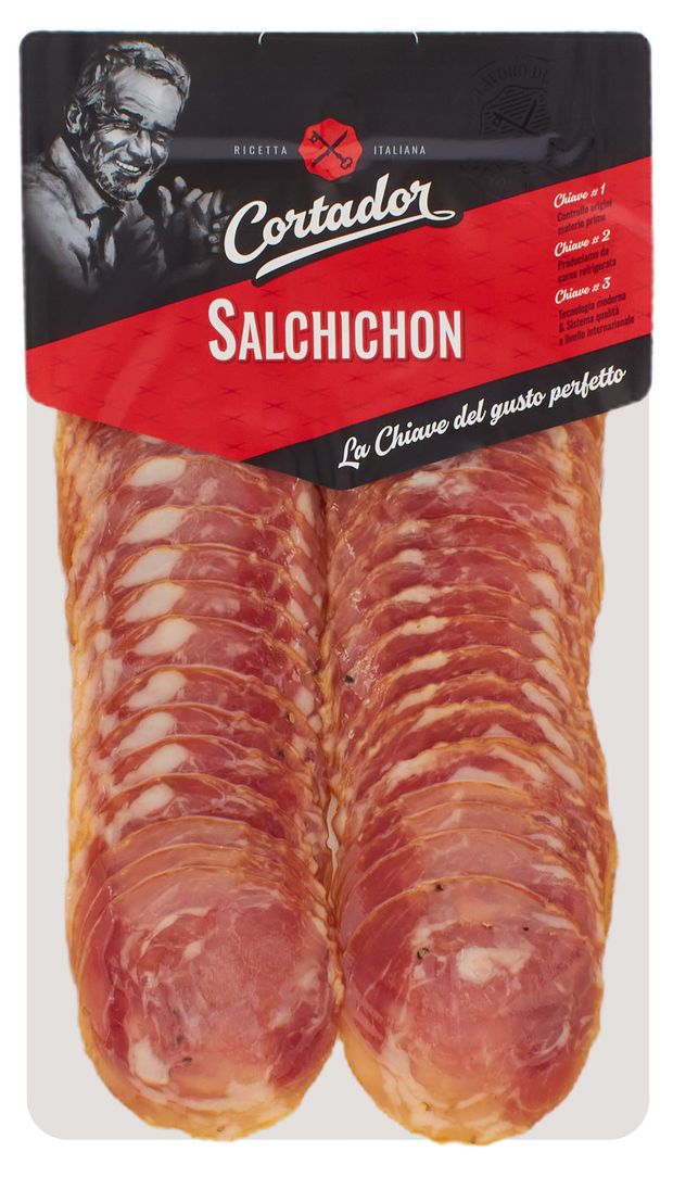 Колбаса сыровяленая Cortador Сальчичон нарезка, 80 г