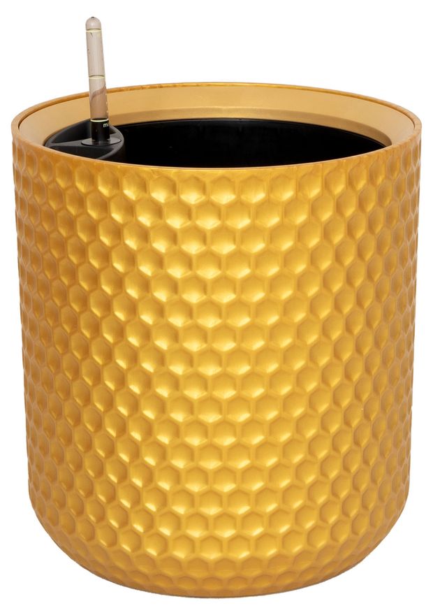 Кашпо OLA DOM Kerama золото, d 28 см