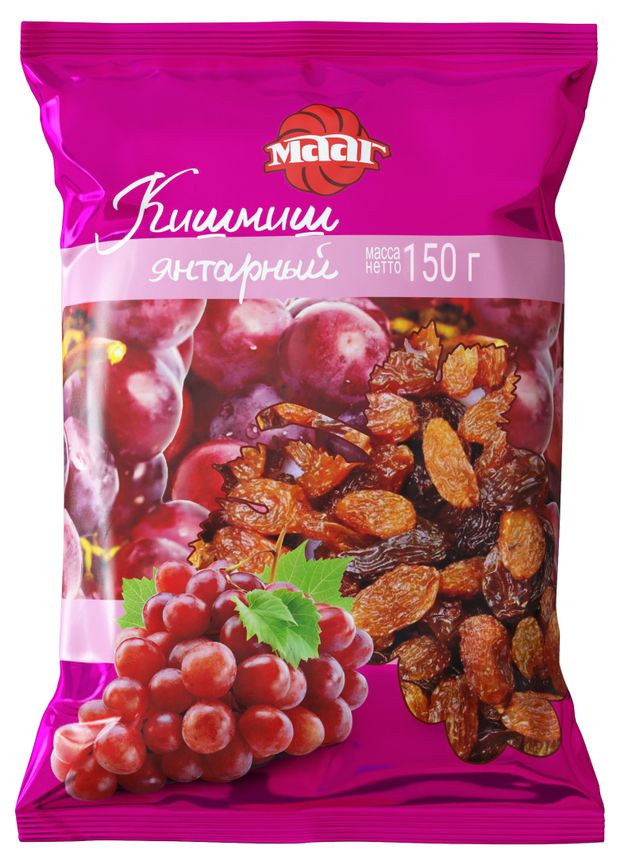 Изюм МААГ Кишмиш янтарный сушеный без косточки 150 г 94₽