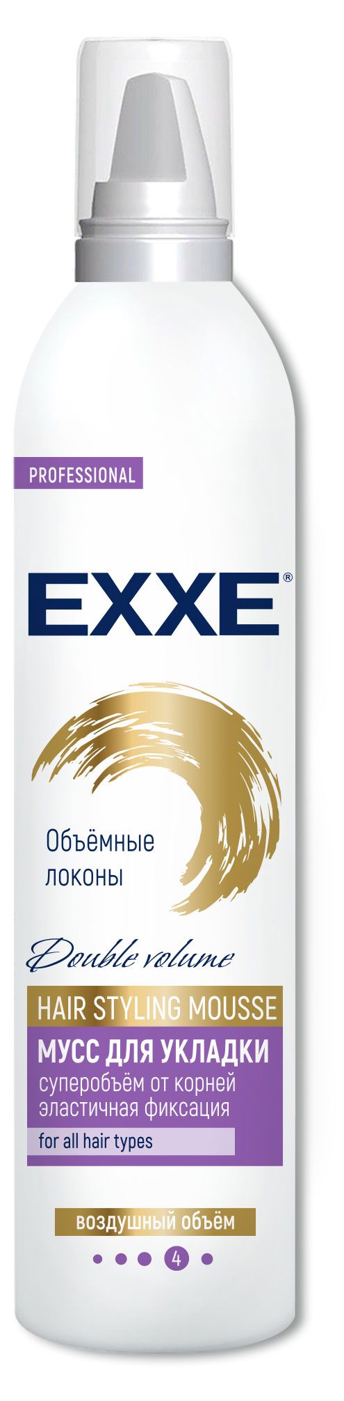 Мусс для укладки волос Exxe Объёмные локоны 250 мл 210₽