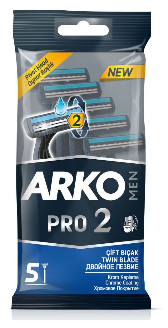 Станок для бритья Arko Men Pro 2 лезвия, 5 шт