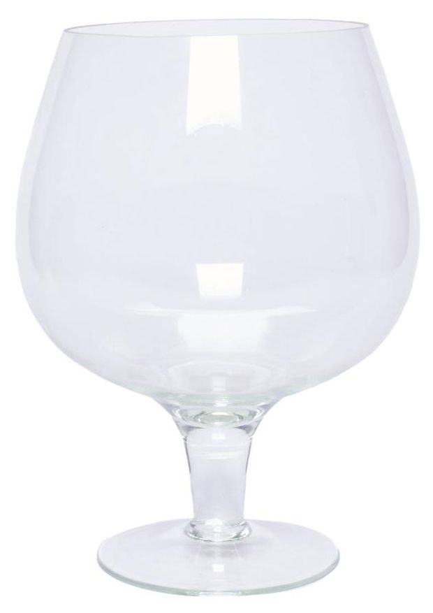 Ваза-бокал ЭВИС Натали стеклянная прозрачная 23x32 см 7 л 700₽