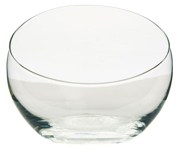 Ваза ЭВИС Анабель с косым резом стеклянная прозрачная 95x11 см 330₽