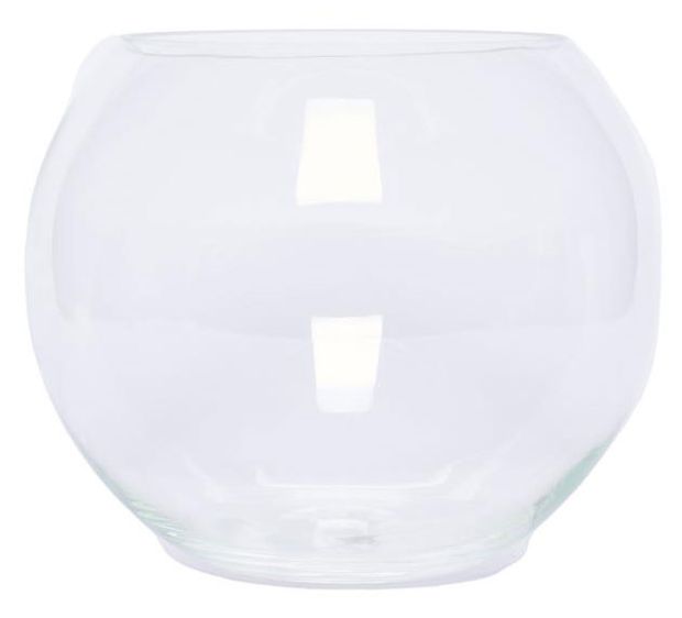 Ваза ЭВИС Шаровая стеклянная прозрачная 30x25 см 800₽