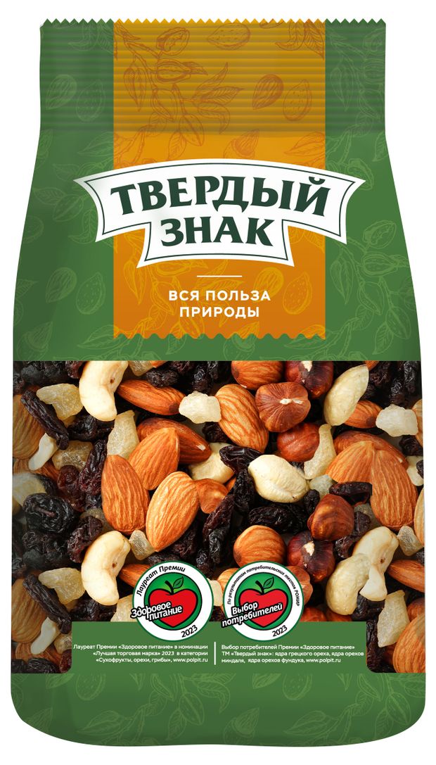 Коктейль Твердый знак сладкий орехи изюм, 250 г