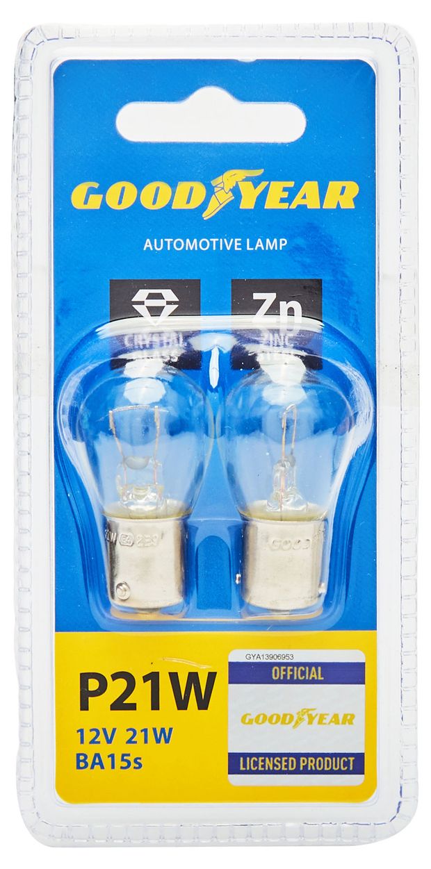Автолампа Goodyear P21W 12V 21W BA15S