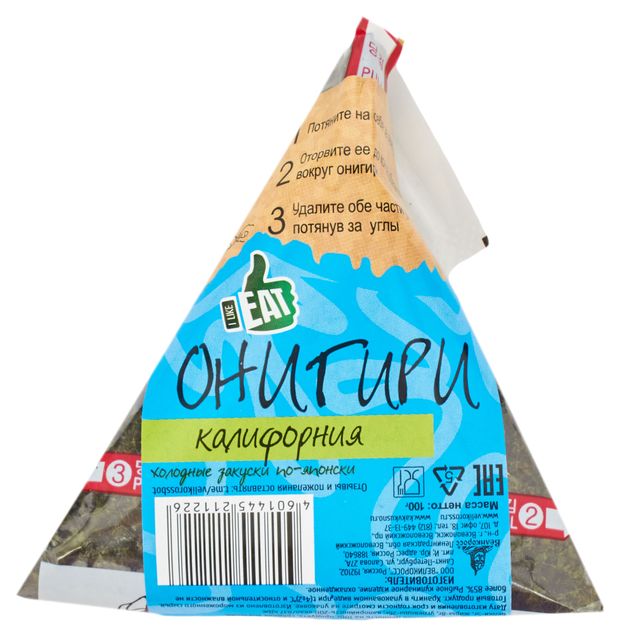 Онигири I like eat Калифорния 100 г 170₽