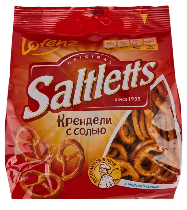 Крендели Saltletts с солью классические 150 г 75₽