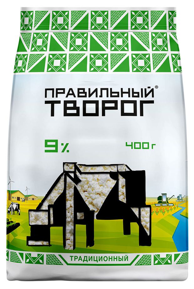 Творог рассыпчатый Правильный Творог 9 % БЗМЖ, 400 г