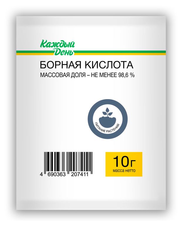 Кислота борная Каждый день, 10 г
