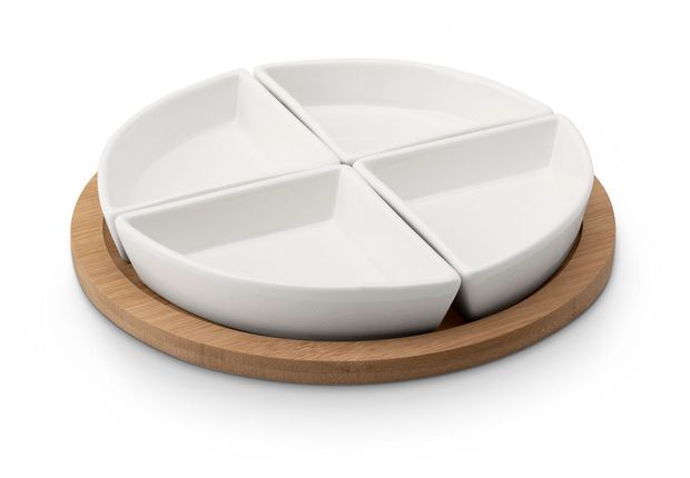 Менажница Atmosphere Of Art фарфоровая Revel, 22х3,5 см