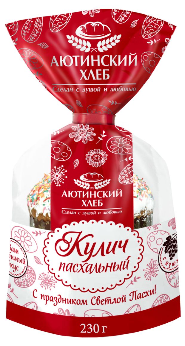 Кулич пасхальный Аютинский Хлеб, 230 г