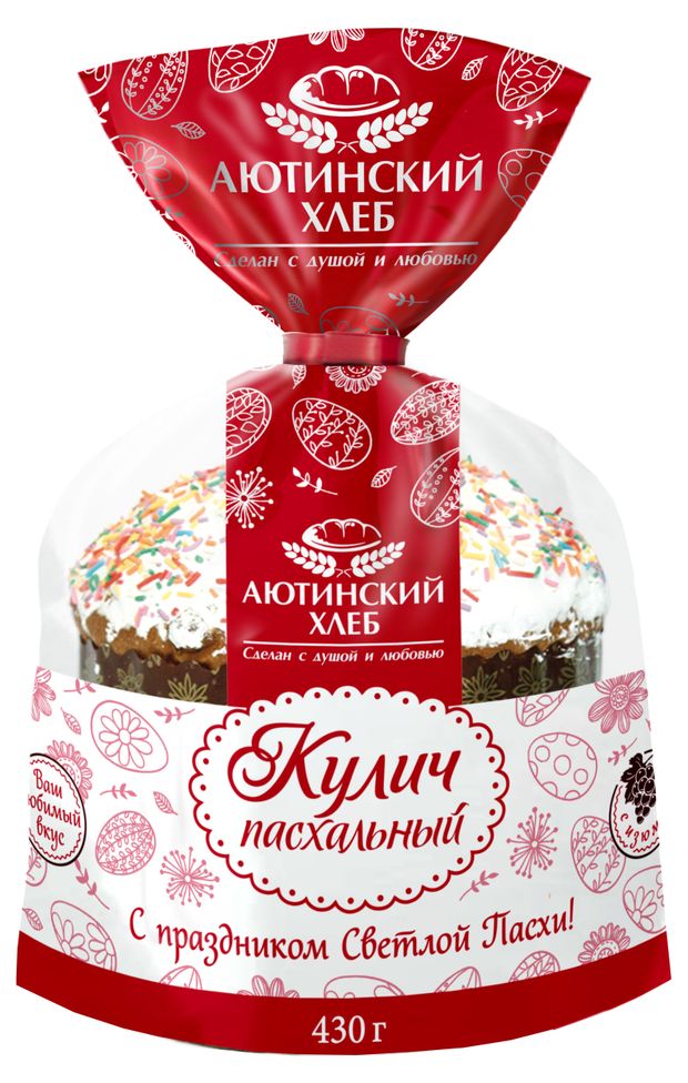 Кулич пасхальный Аютинский Хлеб 430 г 180₽