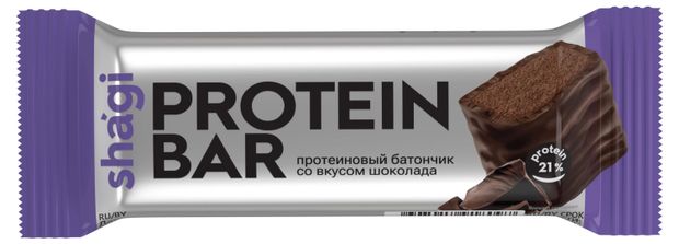 Батончик протеиновый Protein Rex Shagi шоколадный 40 г 49₽