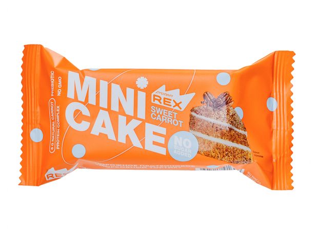 Пирожное протеиновое Protein Rex Морковный тортик 40 г 80₽