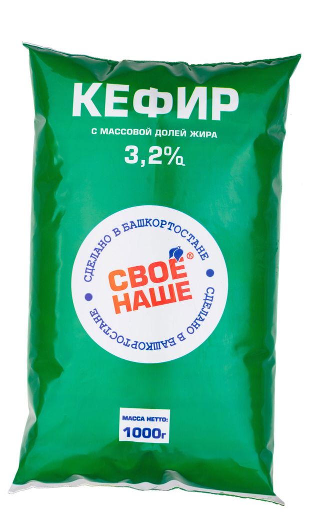 Кефир Свое-Наше БЗМЖ, 3,2% 1 л