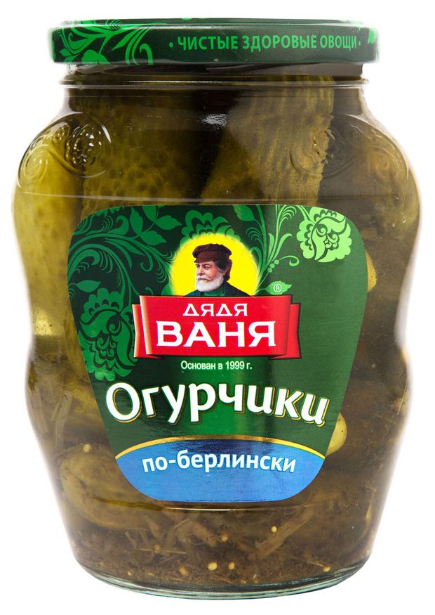 Огурчики маринованные Дядя Ваня по-берлински 680 г 268₽