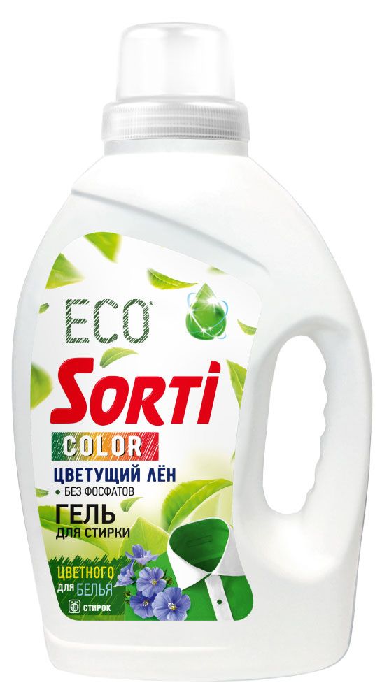 фото Гель для стирки sorti color цветущий лен, 1,2 кг