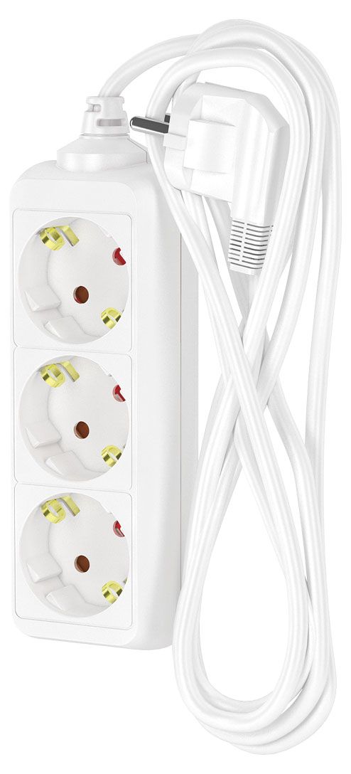 Удлинитель сетевой Фотон 3 розетки 3 м белый