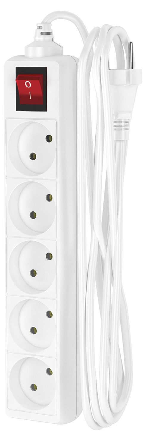 Удлинитель сетевой Фотон 5 розеток 3 м белый 770₽