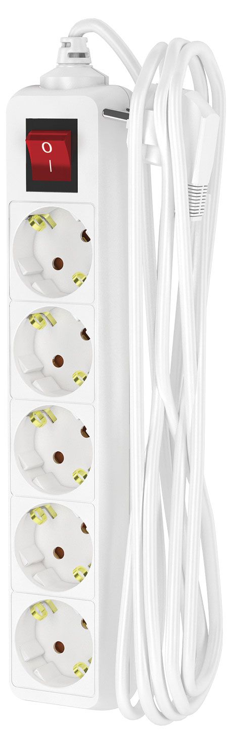 Удлинитель сетевой Фотон 5 розеток 3 м белый 920₽