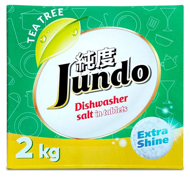фото Соль для посудомоечных машин jundo tea tree в таблетках, 2 кг