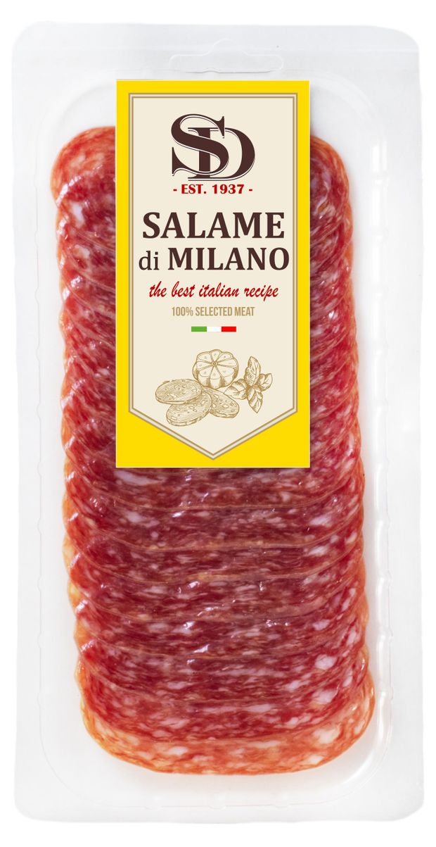 Колбаса Сытный Дом Салями Милано сыровяленая нарезка 70 г 200₽