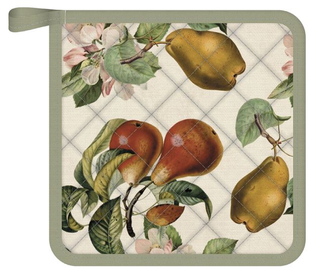 Прихватка Коллекция Фрукты, 20х20 см