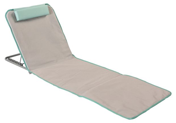Коврик пляжный Proffi Home складной с регулируемой в 5 положениях спинкой и подголовником, 48х48х10 см