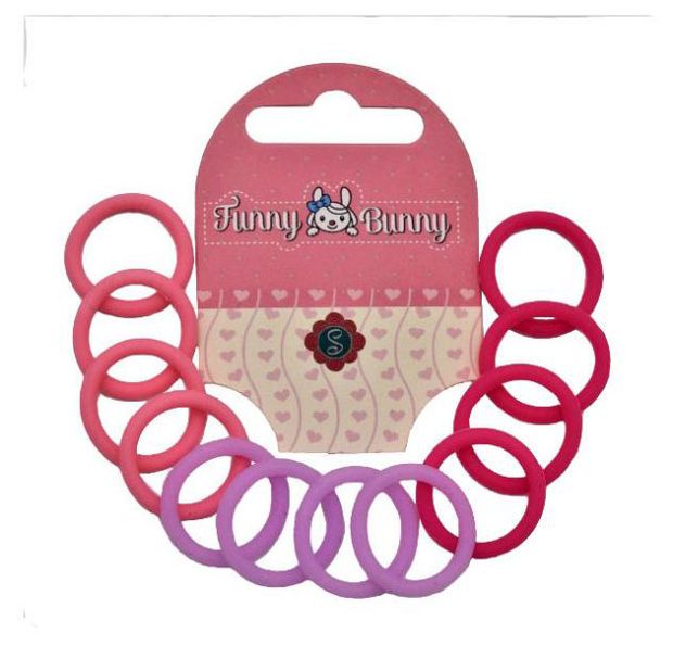 Резинка для волос Funny Bunny силиконовая в ассортименте ACH1-16 12 шт 50₽