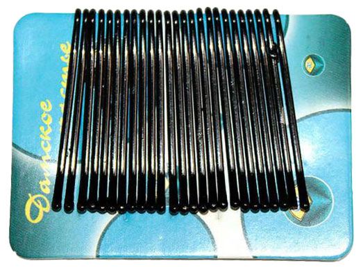 Невидимки для волос Дамское счастье черные 25 шт 90₽