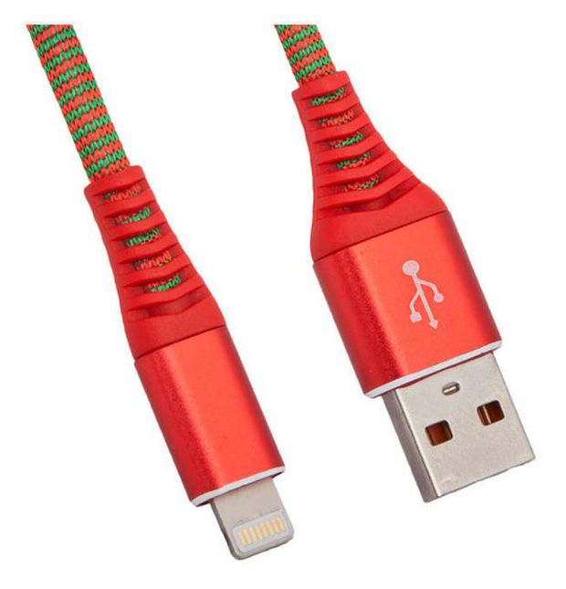 фото Usb кабель liberty project для apple 8 pin носки красный