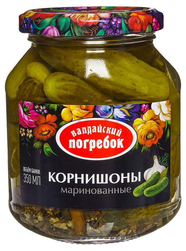 Корнишоны Валдайский Погребок маринованные 350 мл 190₽
