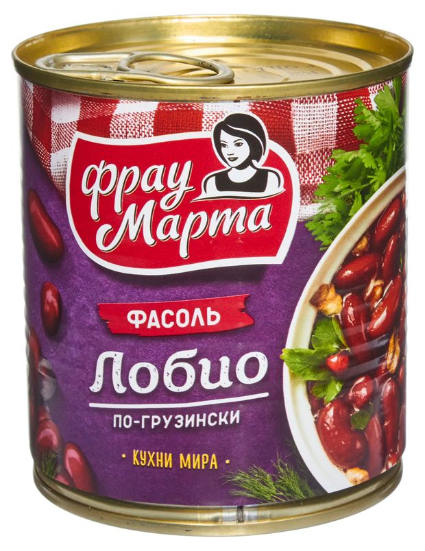Фасоль Фрау Марта Лобио по-грузински 310 г 137₽