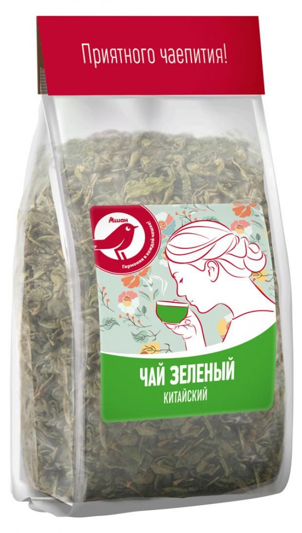 Чай зеленый АШАН Красная птица Китайский листовой 200 г 170₽