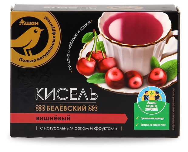 Бакалея Кисель АШАН Золотая птица белевский вишневый, 150 г