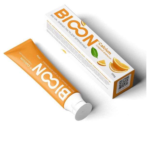 Зубная паста для беременных BIO ON Сладкий апельсин при кровоточивости десен 100 г 200₽