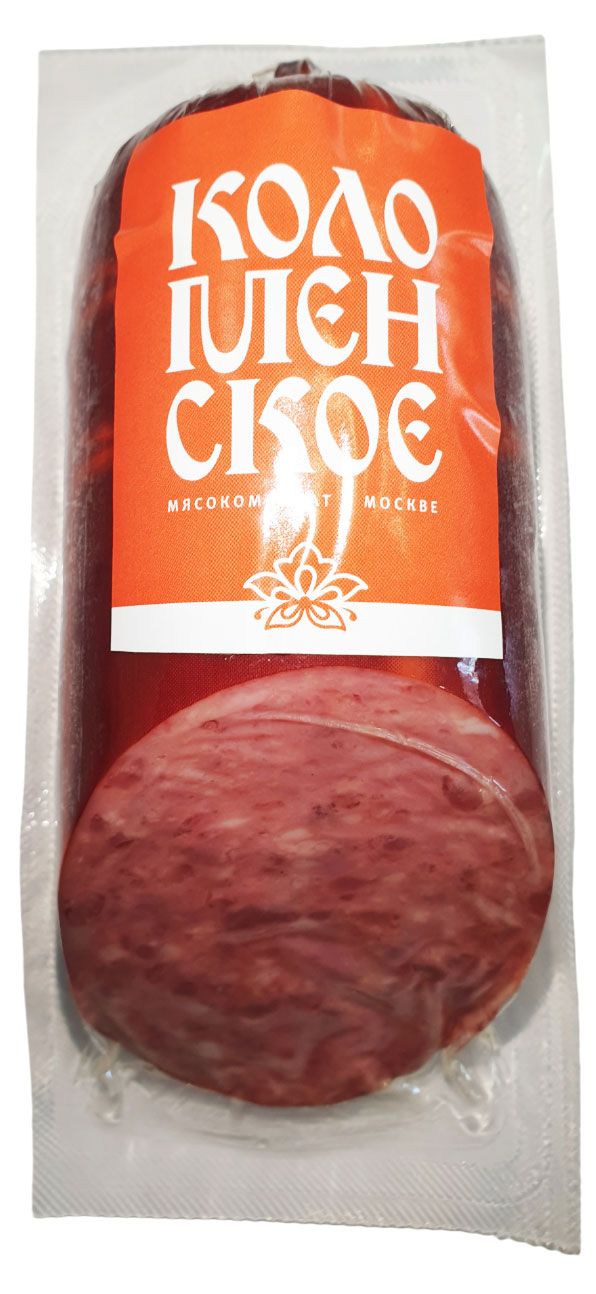 Колбаса варено-копченая Коломенское Сервелат Мраморный, 300 г