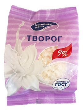 Творог Хорошее дело 9 БЗМЖ 300 г 175₽