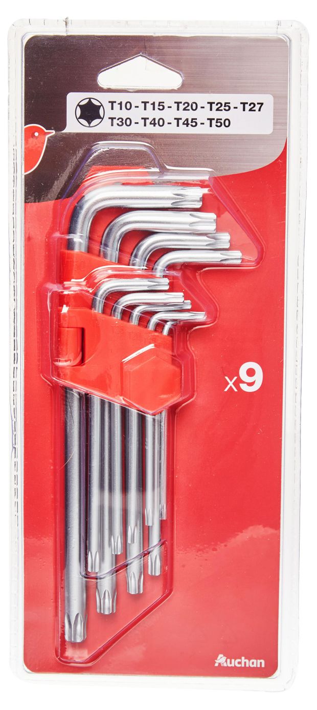 Набор шестигранных ключей АШАН Красная птица 9 шт 410₽